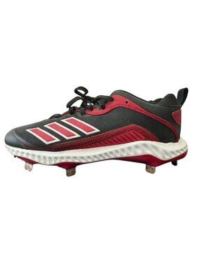Adidas ICON 6 Metal Baseball Cleats ‘Power Red Black’ FV9348 Men's 9 New / Other